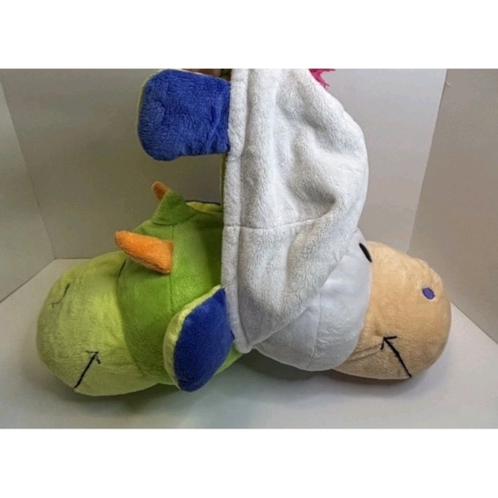 Flipazoo Dragon and Unicorn 16" Pillow‎ 2 Sides Flippable